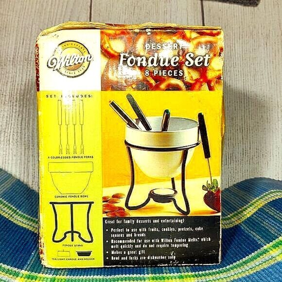 Vintage Wilton Dessert Fondue Set 8 Piece - Picture 1 of 11